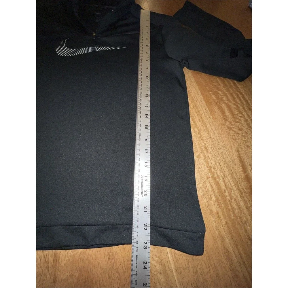 Nike Women's Dri-Fit Reflective Half Zip Running Shirt Black Silver Size Small - Picture 6 of 8